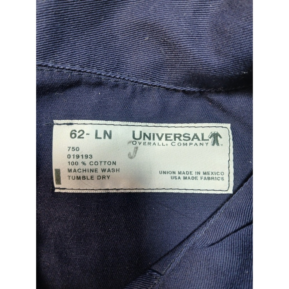 New Huge Mechanic Overall Universal Co. 62 Regular‎ 100% Cotton Button Up